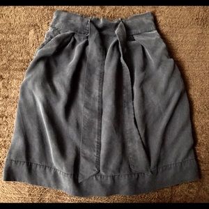 Navy Blue H&M Skirt With Sash